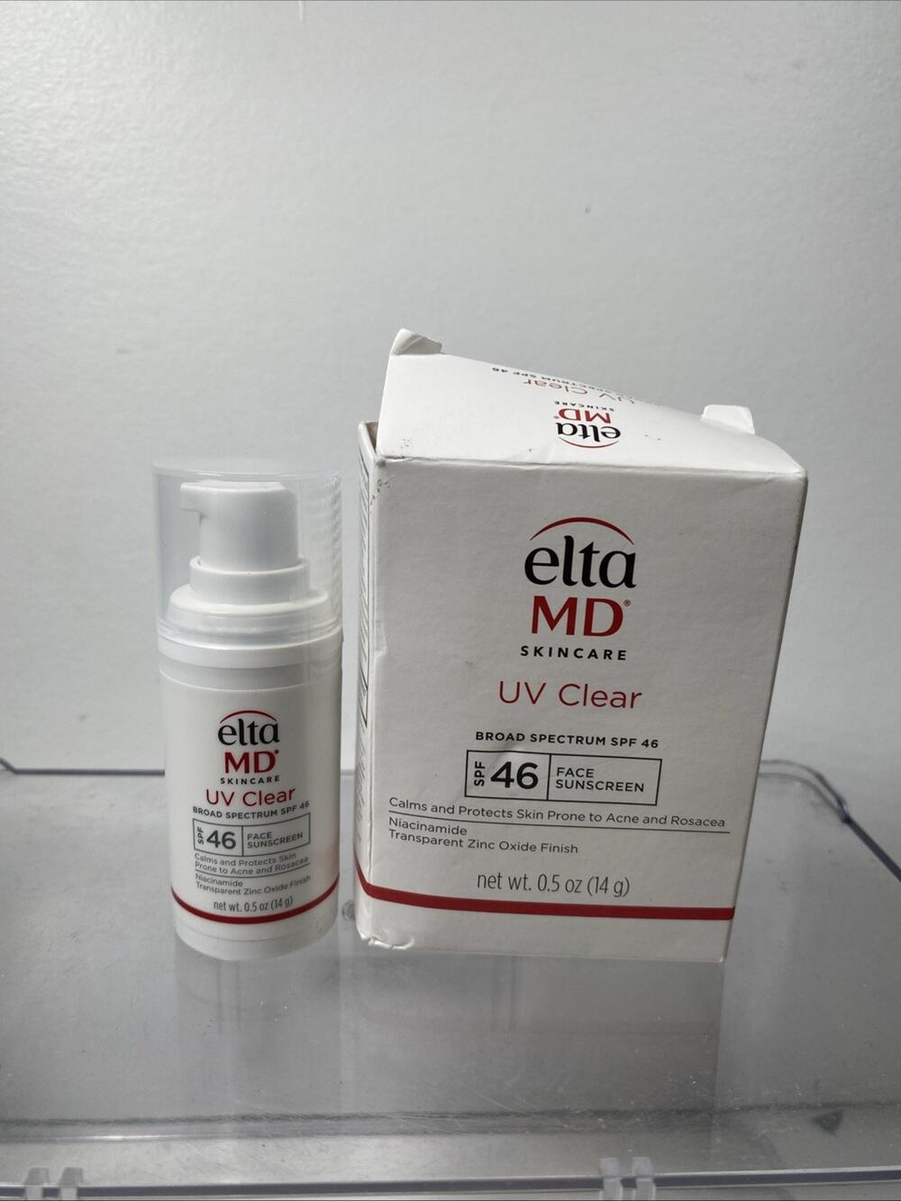 Elta MD UV Clear Broad Spectrum SPF 46 Facial Suncreen 14g 0.5oz EXP 2/2028 NEW